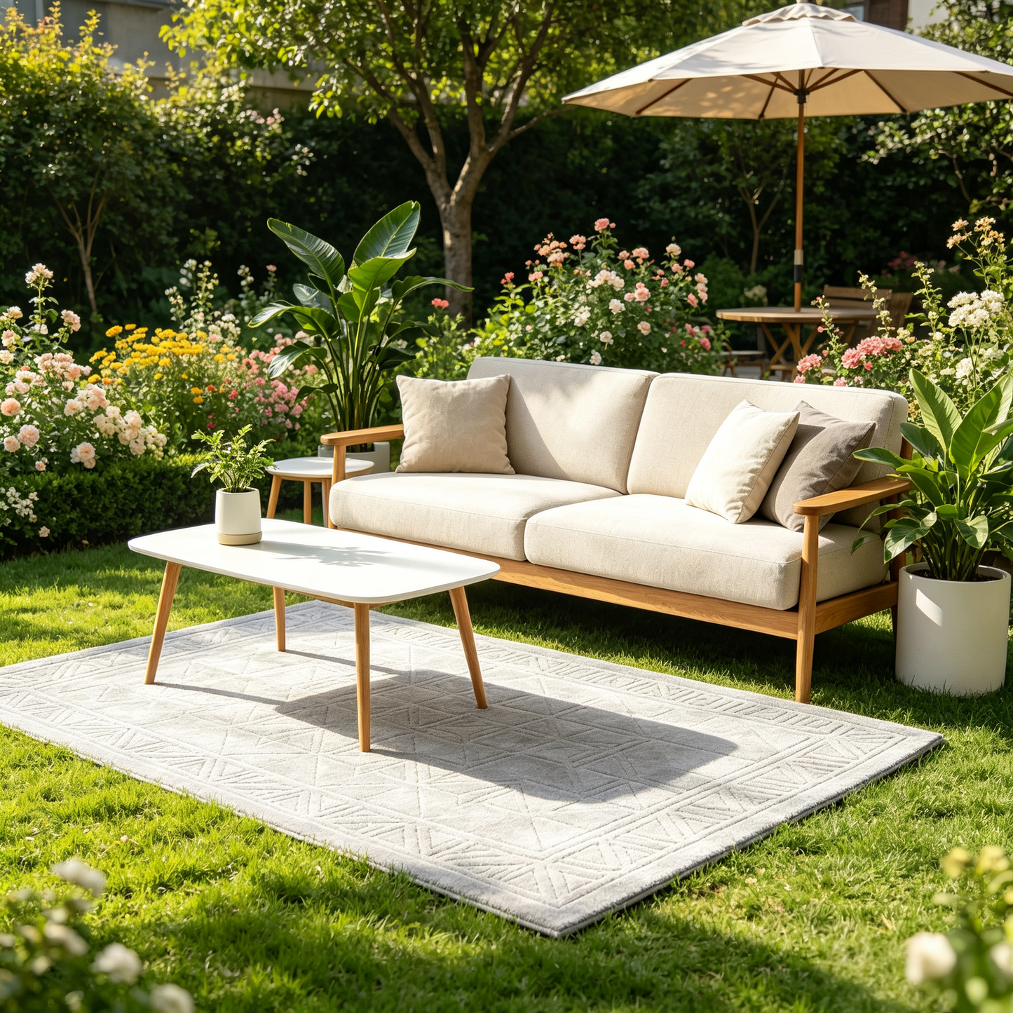 Modern Geometric & Classic Pattern Area Rug – Soft, Durable, Versatile Floor Carpet
