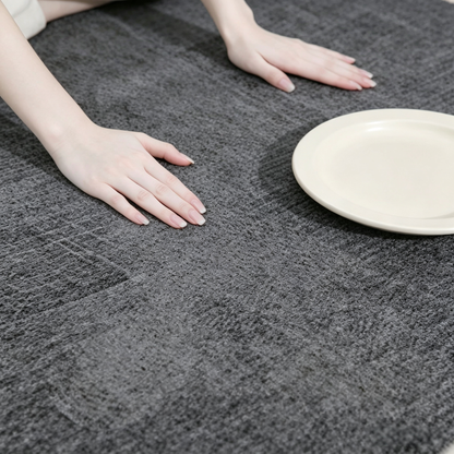 Modern Textured Gray Area Rug – Soft Plush Carpet for Living Room, Bedroom & Contemporary Home Décor